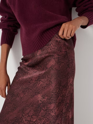 Simone Snake Print Skirt
