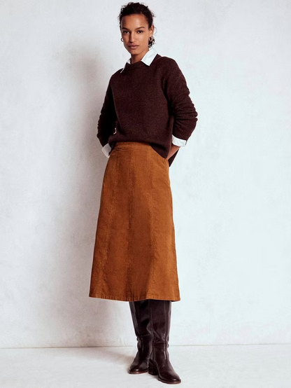 Joy Corduroy Midi Skirt