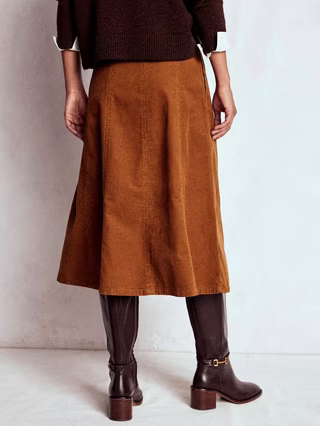 Joy Corduroy Midi Skirt