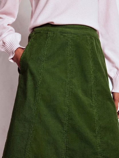 Joy Corduroy Midi Skirt