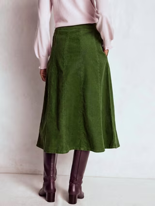 Joy Corduroy Midi Skirt