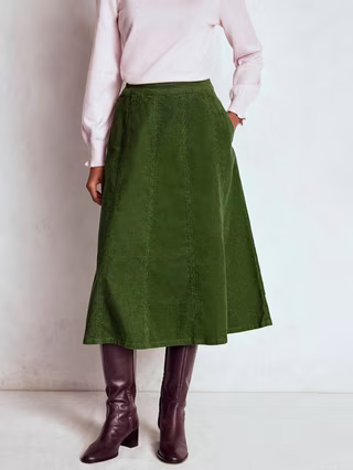 Joy Corduroy Midi Skirt