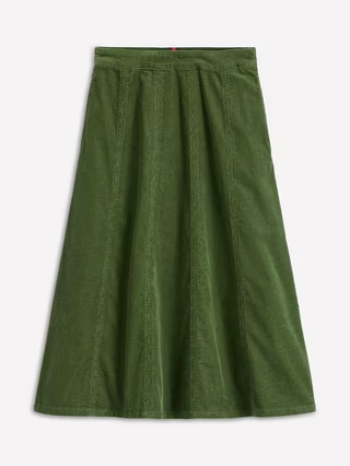 Joy Corduroy Midi Skirt