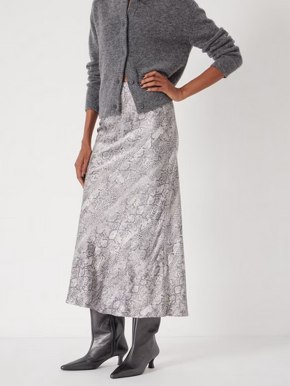 Simone Snake Print Skirt