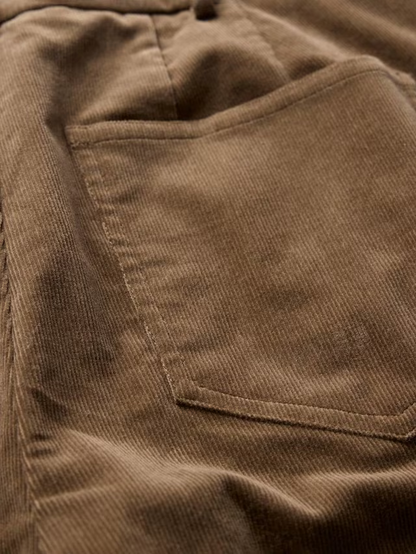 Flared Corduroy Trousers, Brown Multi Brown