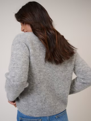 Mock Neck Jumper with Alpaca & Wool