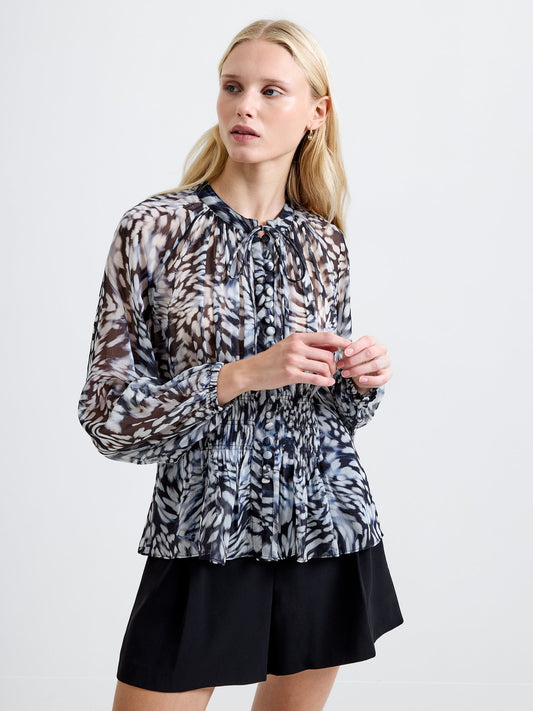 Chiffon Allegra Long Sleeve Top