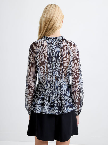 Chiffon Allegra Long Sleeve Top