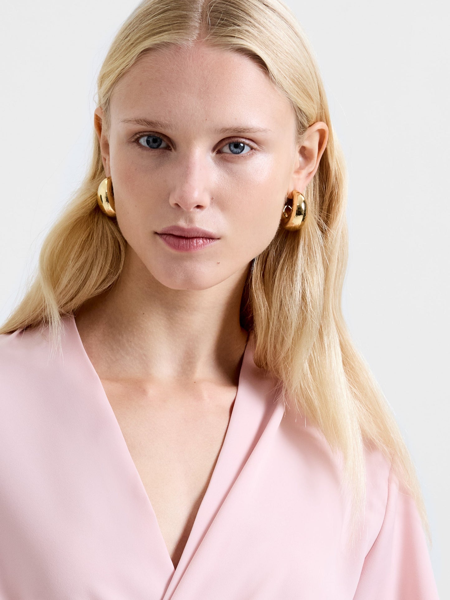 Crepe Wrap Peplum Top
