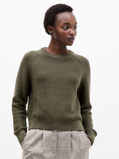 Crew Neck Jumper Green