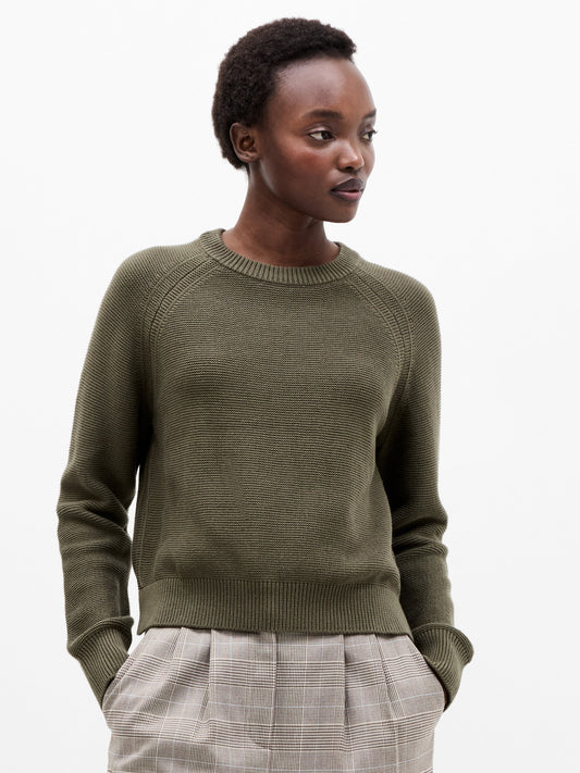Crew Neck Jumper Green