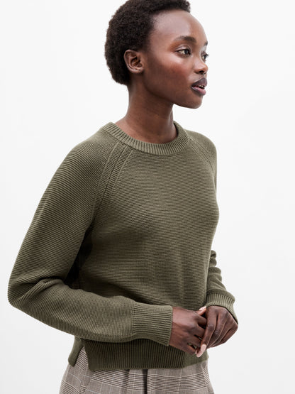 Crew Neck Jumper Green