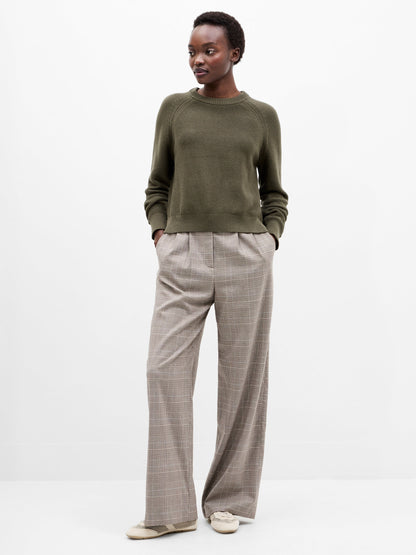 Crew Neck Jumper Green