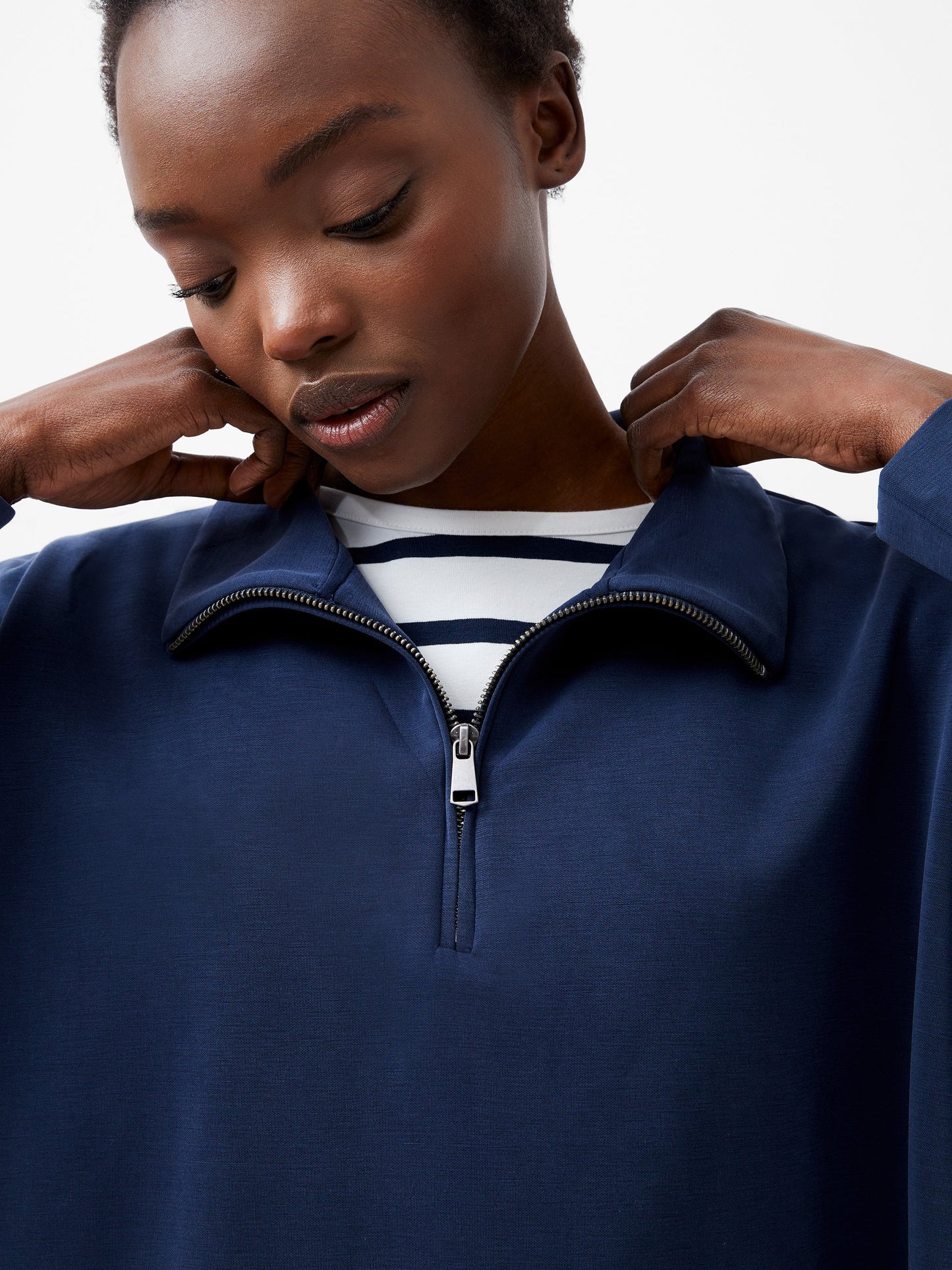 Half Zip Sweater Navy
