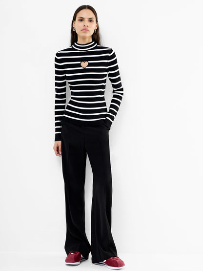 Heart Cut Out Long Sleeve Jumper