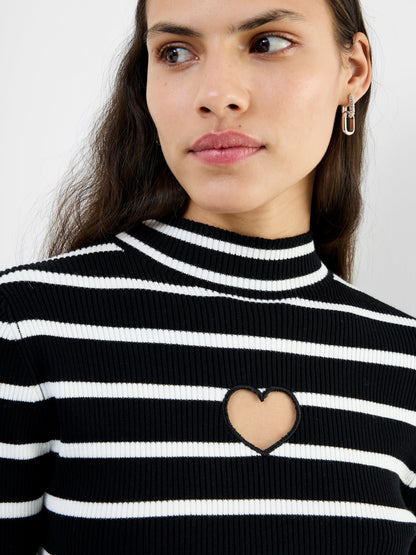 Heart Cut Out Long Sleeve Jumper