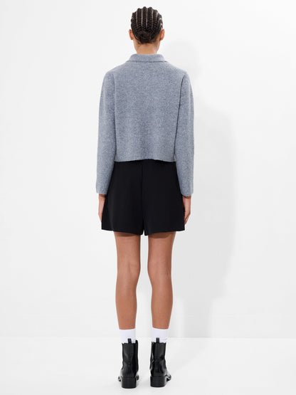 Knit Collared Cardigan
