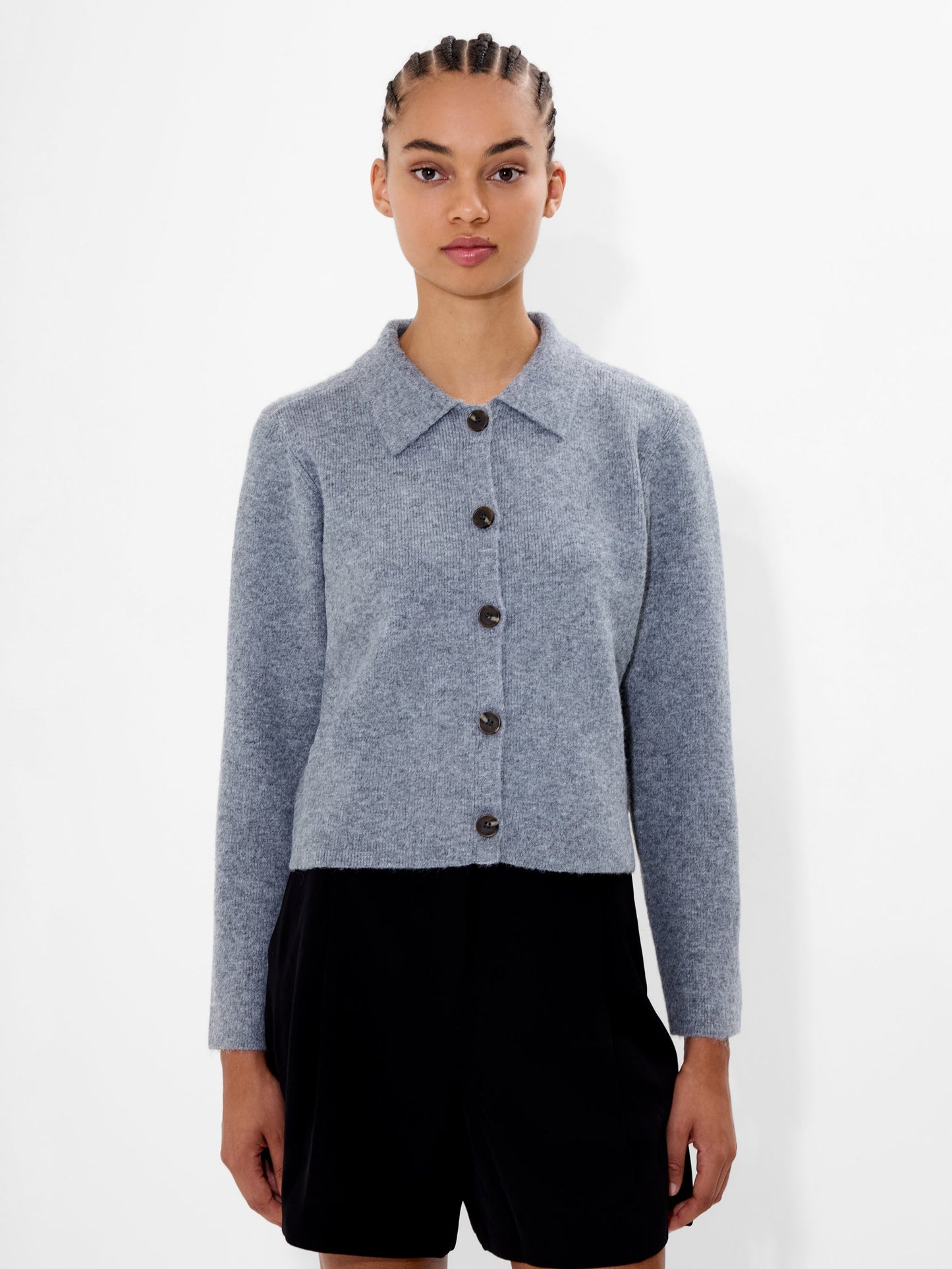 Knit Collared Cardigan