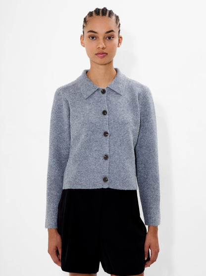 Knit Collared Cardigan