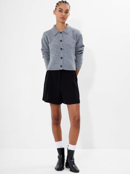 Knit Collared Cardigan