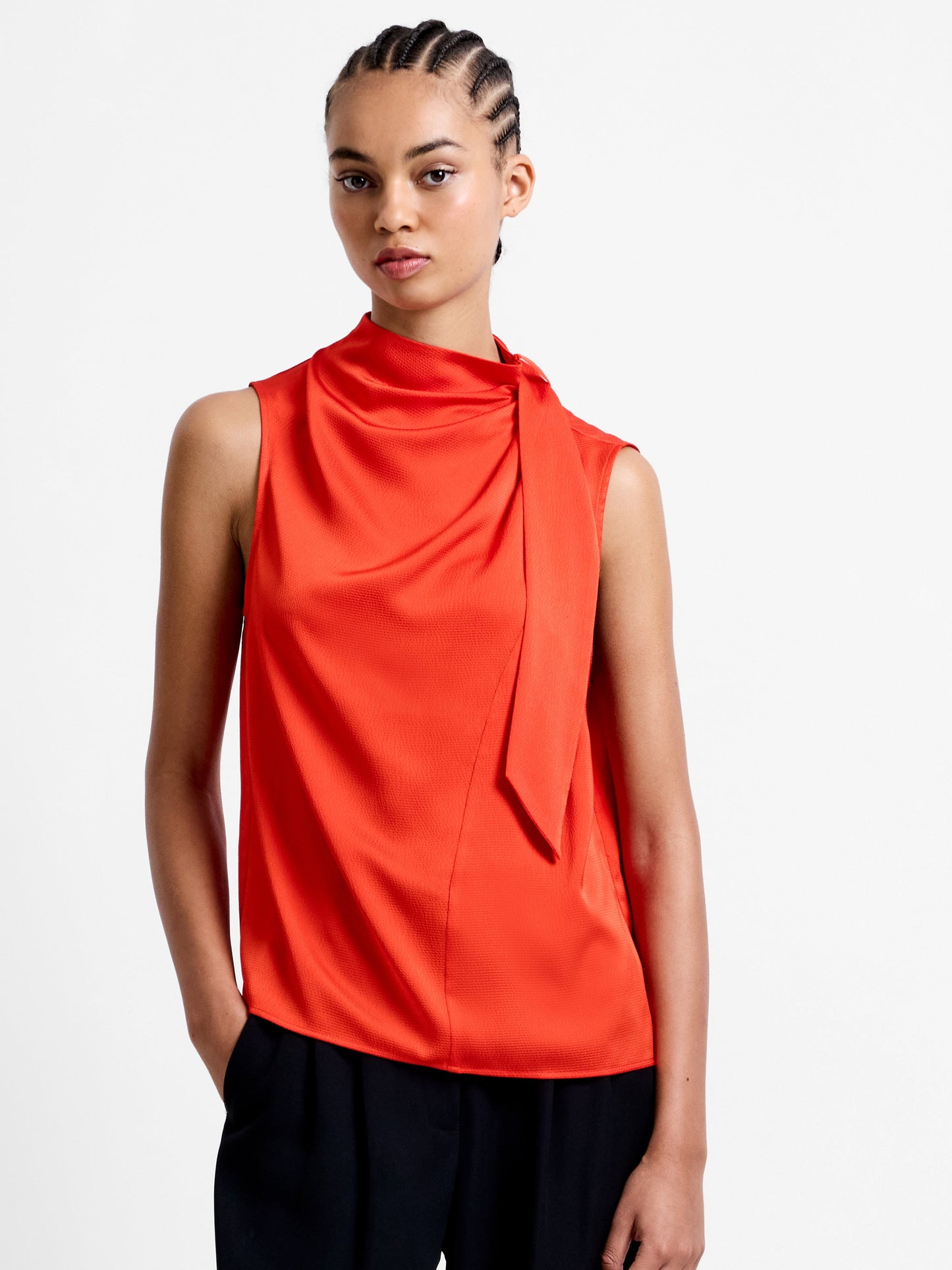 Satin Drape Top