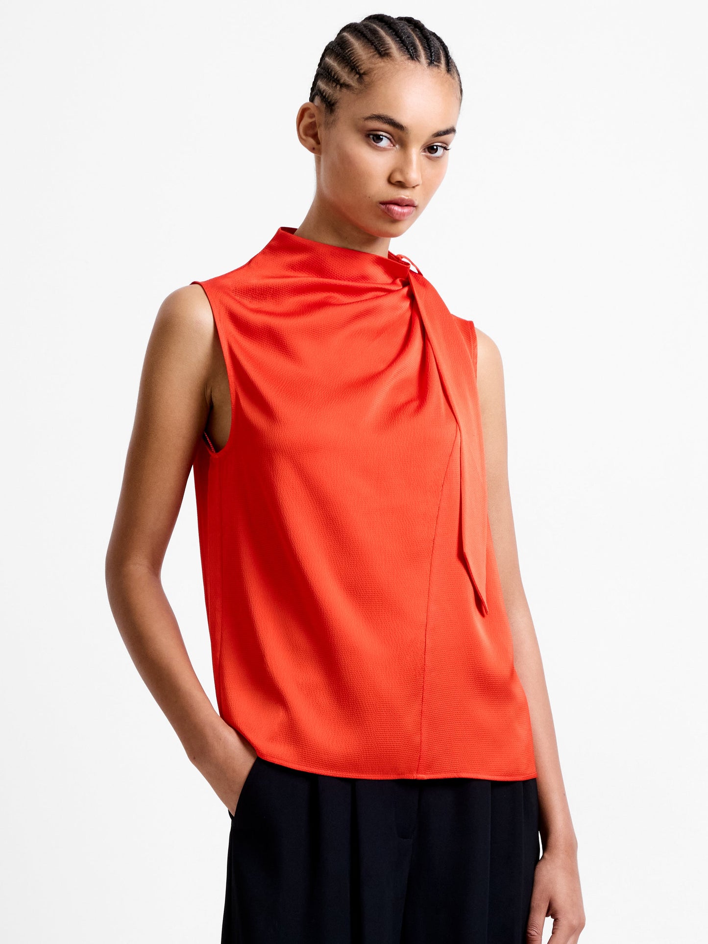 Satin Drape Top