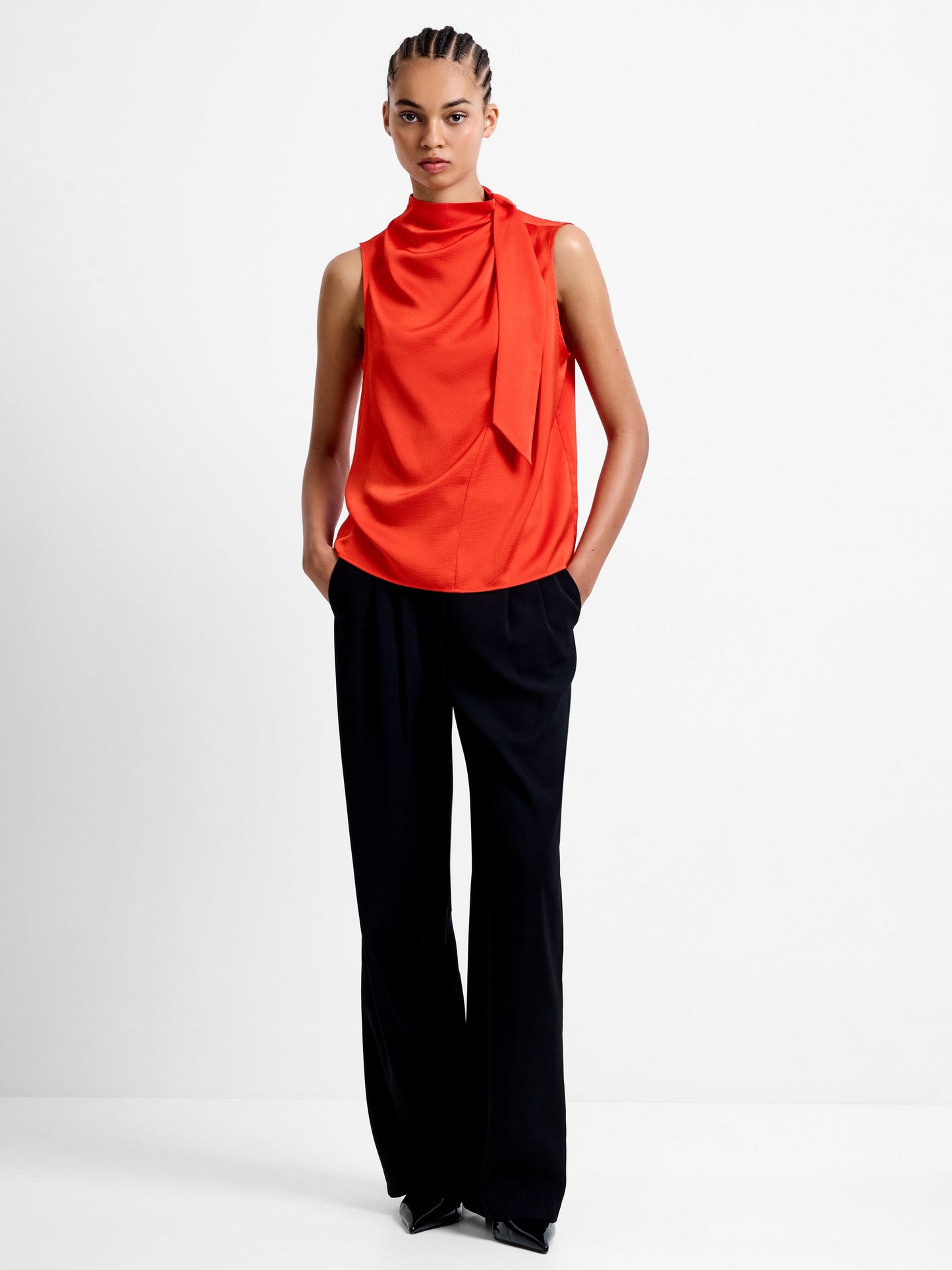 Satin Drape Top